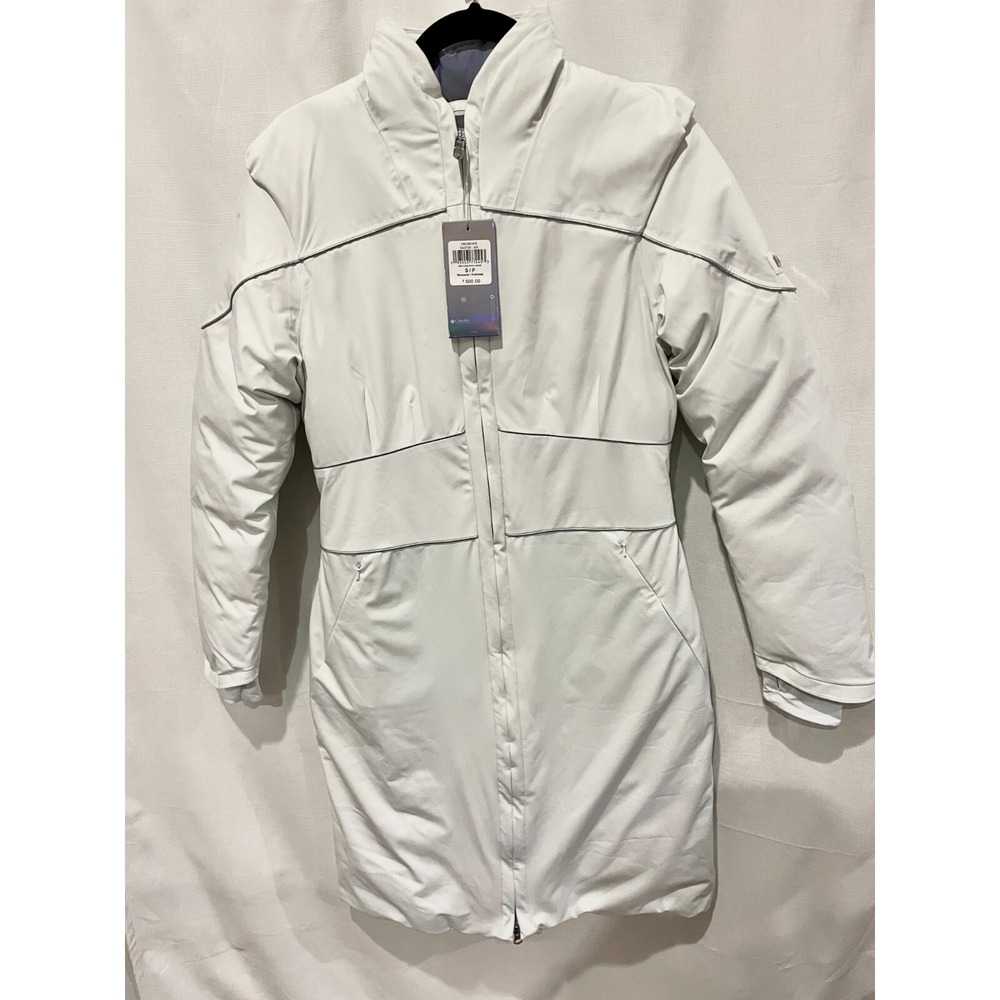 Columbia Disney Frozen 2 Womens Small White Elsa Long Down Jacket NWT $500